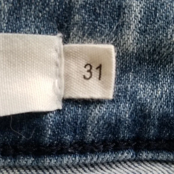 HIDDEN Women's High Rise‎ Distressed Raw Hem Ankle Crop Jeans Size 31 - Picture 12 of 14